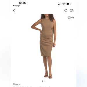 Theory Gathered Waist Dress nwot small